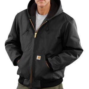 Carhartt J140 Active Quilted Flannel-Lined Jacket - Insulated, Factory black 2XL